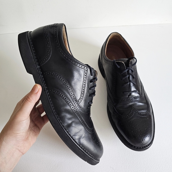 Rockport Dressports Vibram Genuine Leather Men\'s Wingtip Black Oxford Shoes 12 W main image 11